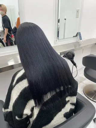 セミロング カラー ヘアアレンジ 縮毛矯正🤍 ボブ/ HIKARIのヘアスタイル