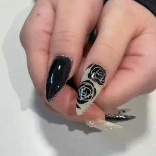 ネイル cocoro🖤 猫爪/y2kネイルのネイルデザイン
