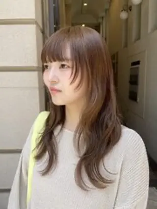 ロング カラー 横浜/✨️透明感 カラー✨️/美優のヘアスタイル