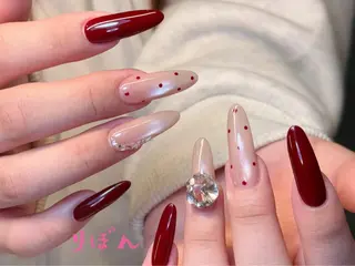セミロング りぼん Re:Bonrのネイルデザイン