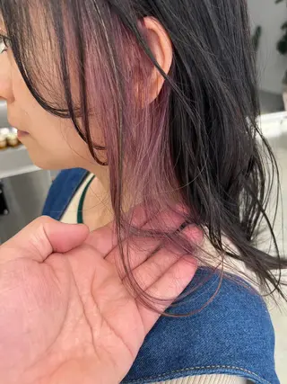ロング カラー デザインカラー茅ヶ崎 オオタ カズキのヘアスタイル