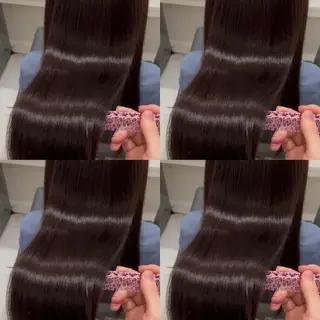 セミロング カラー 🦋REISA🦋 エクステ×ハイトーンのヘアスタイル