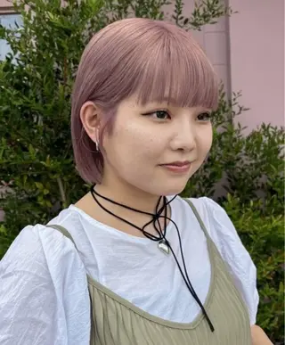 ミディアム カラー 大人韓国レイヤー🫧 暖色カラー/はるのヘアスタイル