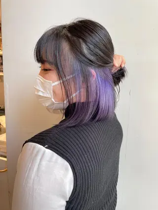 ミディアム カラー レイヤー専門家 ダブルカラー修のヘアスタイル