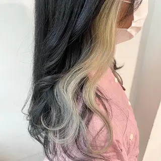 ミディアム カラー ヘアアレンジ 透明感カラー/ レイヤー　YUKAのヘアスタイル