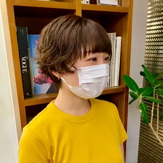 ショート パーマ 似合わせレイヤー/ ケアパーマ/高倉のヘアスタイル