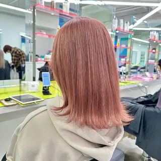 ミディアム ブラウンベージュ🤎 ブリーチなし🤎のヘアスタイル