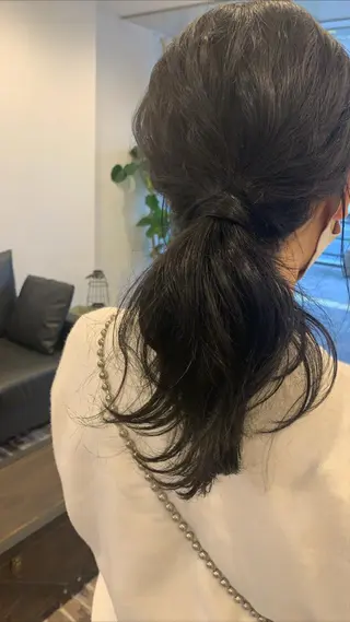 セミロング カラー ヘアアレンジ m ā l o.🌷 サカモトマイコのヘアスタイル