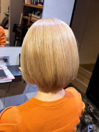 ショート カラー 透明感カラー/パーマ 🌀アオノのヘアスタイル