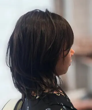 ミディアム 透明感カラー ボブ/ 直感カラー診断のヘアスタイル