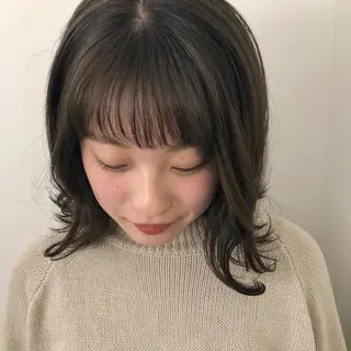 ミディアム カラー 髪質改善/レイヤー/ お顔まわり/Ami.のヘアスタイル