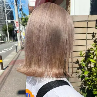 ミディアム カラー ヘアアレンジ 福岡似合わせレイヤー /ウルフ/ハイトーンのヘアスタイル