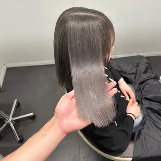 ミディアム カラー 💫艶ハイトーン×髪 質改善💫リュウトのヘアスタイル