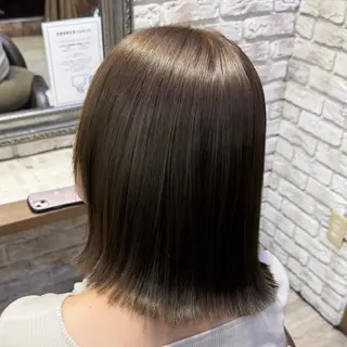 セミロング カラー 髪質改善/縮毛矯正 💜COCORO💜のヘアスタイル