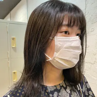 ミディアム カラー ヘアアレンジ 🎀レイヤー 透明感 カラーyuuri🎀のヘアスタイル