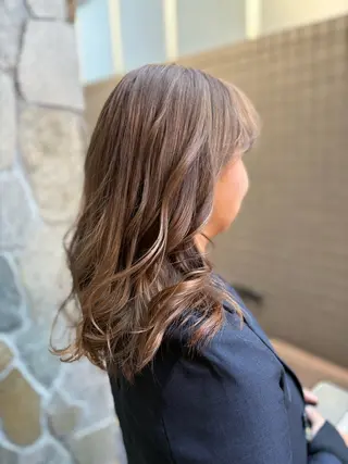 ミディアム カラー ✨髪質改善カラー✨ 赤味除去カラー/理久のヘアスタイル