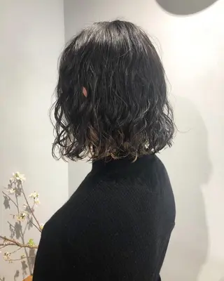 パーマ ボブパーマコテ巻き風 パーマNo1深江秀平のヘアスタイル