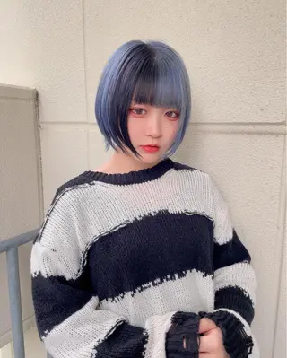 ショート カラー りん🧸透明感カラ ー/ヘアアレンジのヘアスタイル