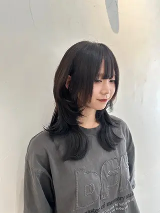 ミディアム 愛/한국어◎ Hightone✨のヘアスタイル