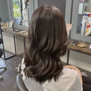ミディアム ヘアアレンジ 透明感カラー /髪質改善🫧ユイカのヘアスタイル