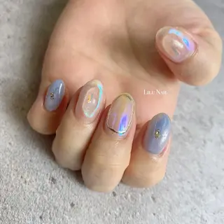 ネイル モチの良さ◉ フィルインネイル♡のネイルデザイン