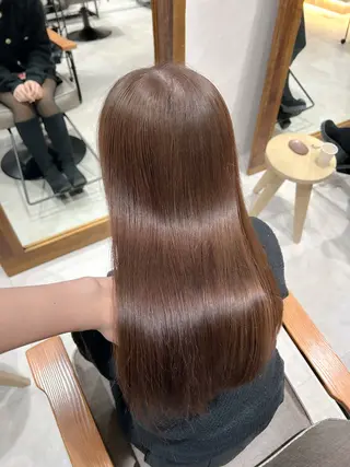 セミロング カラー 🎀レイヤー・艶カラ ー🎀YUMEKAのヘアスタイル