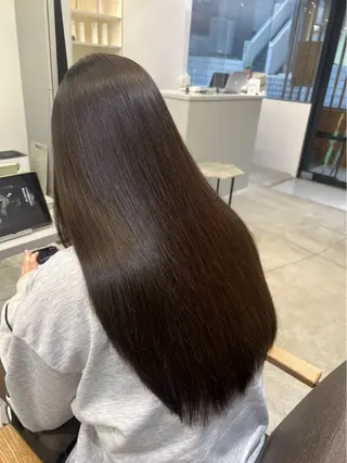 ロング パーマ 🍒モテ暖色カラー × うる艶✧ ゆなのヘアスタイル