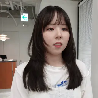 セミロング パーマ ヘアアレンジ 🌐サトウ リョウ🌐のヘアスタイル