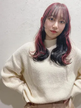 セミロング ♡レイヤーカット れお♡のヘアスタイル