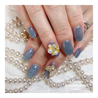 ミディアム ネイル 🐾enen style 🐾のネイルデザイン