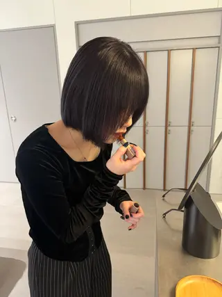 ミディアム カラー 履歴回収❎ブリーチ/ レイヤーボブ🪄aiのヘアスタイル