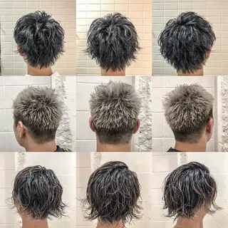ショート カラー パーマ メンズ 看板犬がお出迎え◎ 初めてでも安心◎のヘアスタイル