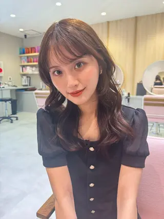 セミロング カラー パーマ ✂️似合わせの魔術師 石田一樹✂️のヘアスタイル