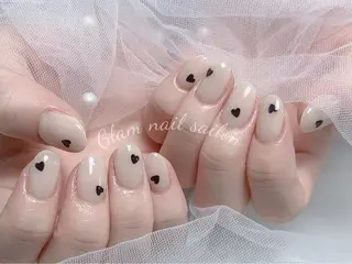 ネイル エツメ💅 長さ出し🎀デザインのネイルデザイン