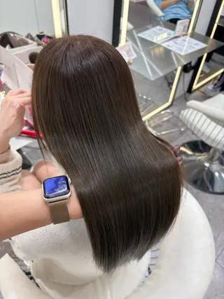 ロング カラー 新宿/韓国ヘア 中明度カラー/かやのヘアスタイル
