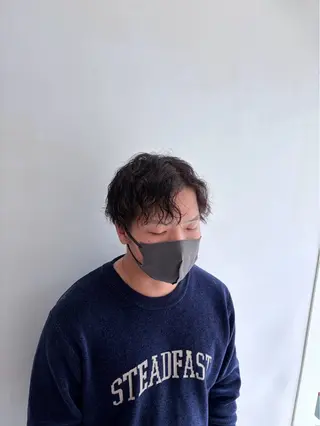 パーマ メンズカット＆ 艶カラー/有馬のヘアスタイル