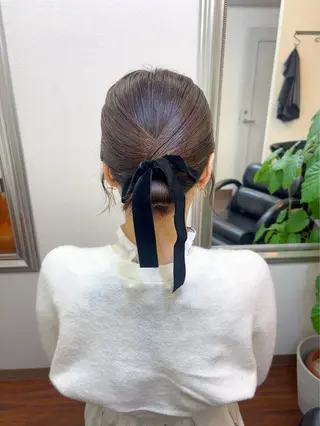 セミロング カラー パーマ ヘアアレンジ yukimi .のヘアスタイル
