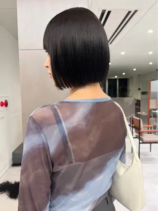 ショート カラー ダブル透明感カラー/ ロングカット/Rioのヘアスタイル