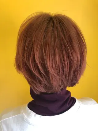 ショート カラー yuuna/ レイヤーカット🎀のヘアスタイル