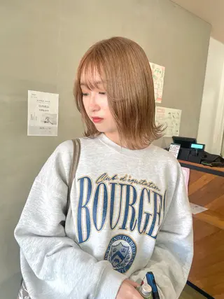 ショート カラー カジ エリナのヘアスタイル