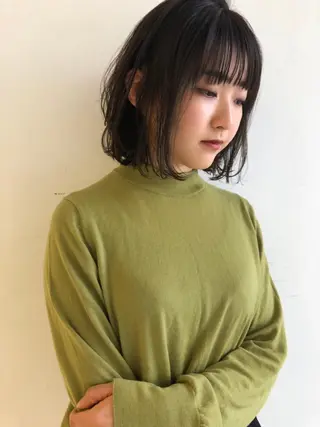 ミディアム カラー 白髪ぼかし/ショート /ミニボブだいじのヘアスタイル