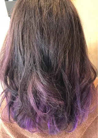 セミロング カラー 浅川 実行のヘアスタイル
