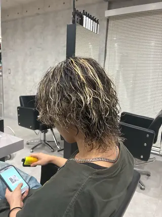 セミロング パーマ メンズ 🇺🇸メンズ特化/ 四辻 凱斗🇺🇸のヘアスタイル