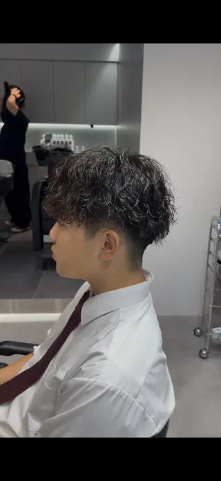 ショート パーマ メンズ 似合わせパーマ🔥 河浪 大智のヘアスタイル