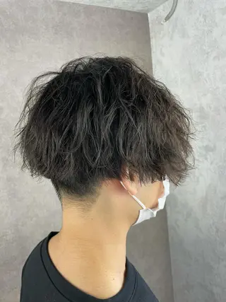 ミディアム パーマ メンズ メンズ専門 中島俊【朝霞】のヘアスタイル