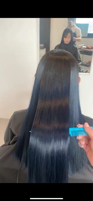 ロング カラー Agu peachのヘアスタイル