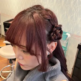 ヘアアレンジ 西田辺/ブリーチ/ SASARAのヘアスタイル
