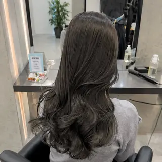 セミロング カラー 💖透明感カラー縮毛 レイヤー/大宮/虎白のヘアスタイル