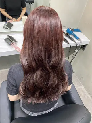 ロング 透明感カラー/デザイ ンカラー/長峯美羽のヘアスタイル
