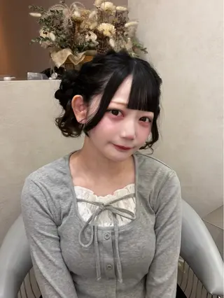 ヘアアレンジ Rio🎀ブリーチ なし透明感♡顔周り♡のヘアスタイル